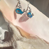 Whale Song Sparkle: Handmade Resin & Mother of Pearl Ocean Earrings