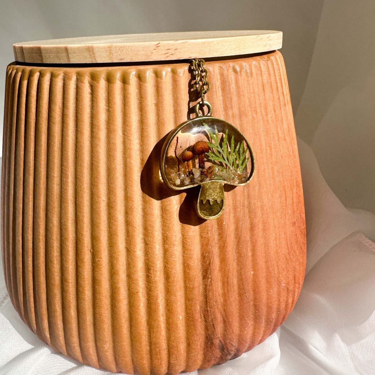 Boreal Forest Keepsake Pendant - Wear Your Wild with Real Botanicals