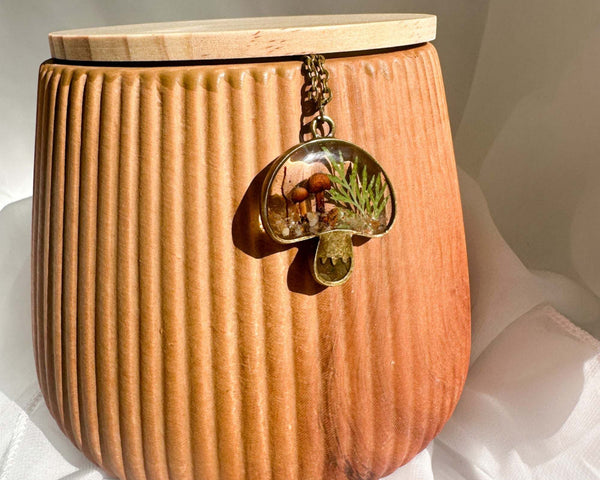 Boreal Forest Keepsake Pendant - Wear Your Wild with Real Botanicals