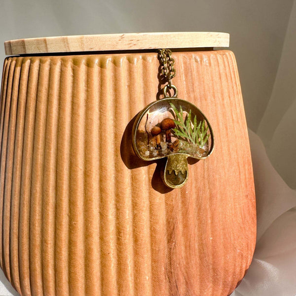 Boreal Forest Keepsake Pendant - Wear Your Wild with Real Botanicals