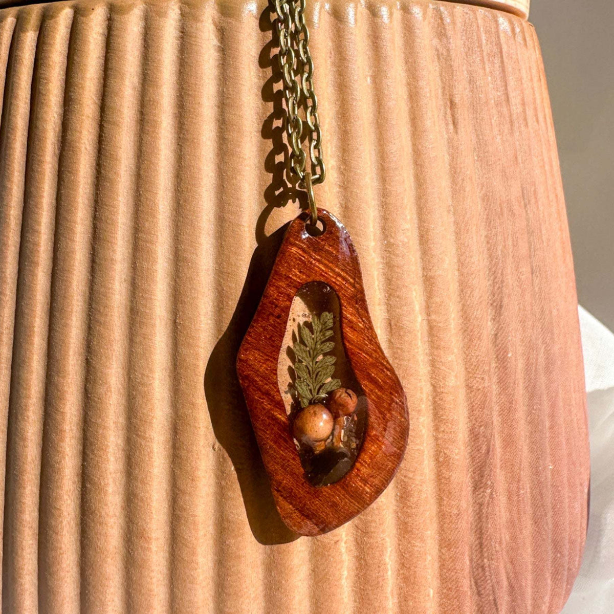 Boreal Forest Keepsake Pendant - Wear Your Wild with Real Botanicals