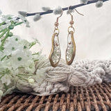 Butterfly Whispers - Handmade Pressed Flower Queen Anne Lace Earrings