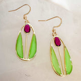 Tulip Bloom Earrings – Handmade Floral Elegance for Garden Lovers