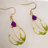 Tulip Dreams: Handcrafted Resin Earrings in Vibrant Tulip Hues