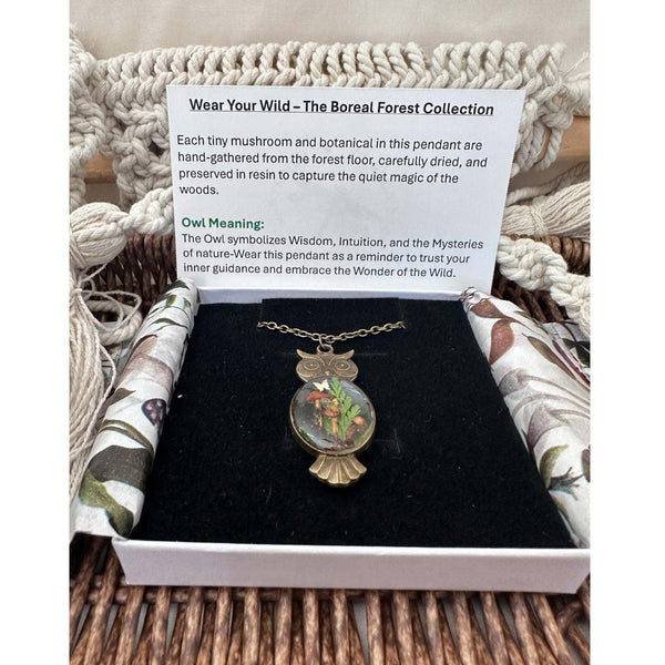 Boreal Forest Keepsake Pendant - Wear Your Wild with Real Botanicals
