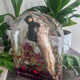 Enchanted Forest - Handmade Bear Cub Forest Botanical Resin Decor