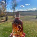 Autumn Glow - Handmade Fall Foliage Resin Art Bottle with LED Light