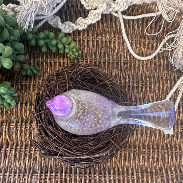 Wish Birds - Whispering Wish Dandelion Puff Handmade Resin Birds