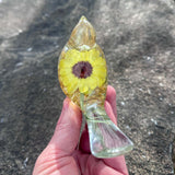 Sunflower Sunny Songibrd - Handmade Pressed Flower Resin Bird Decor