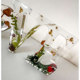 Wildwood Love Handmade Word Decor with real Forest Mushrooms and Ferns