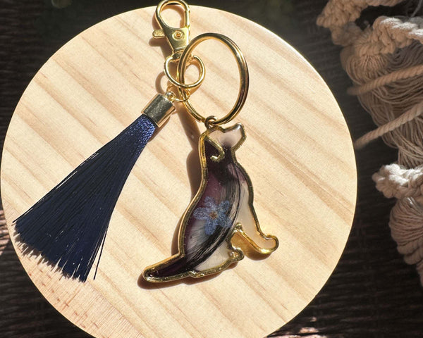 Memorial Pet Keepsake  - Handmade Custom Dog Resin Keychain