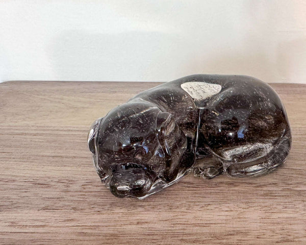 Memorial Pet Keepsake  - Handmade Custom Resting Dog Resin Figurine