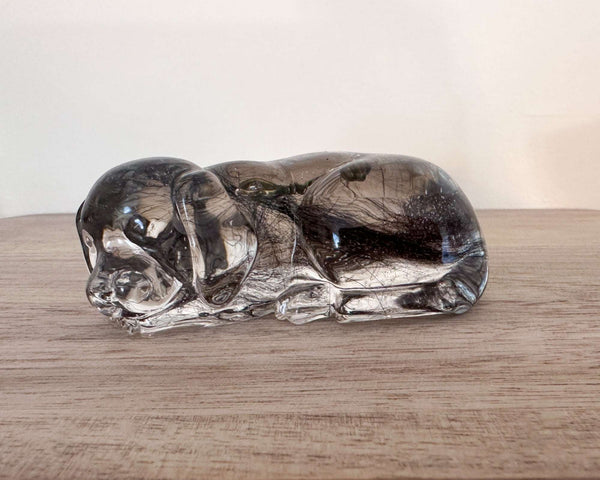 Memorial Pet Keepsake  - Handmade Custom Resting Dog Resin Figurine