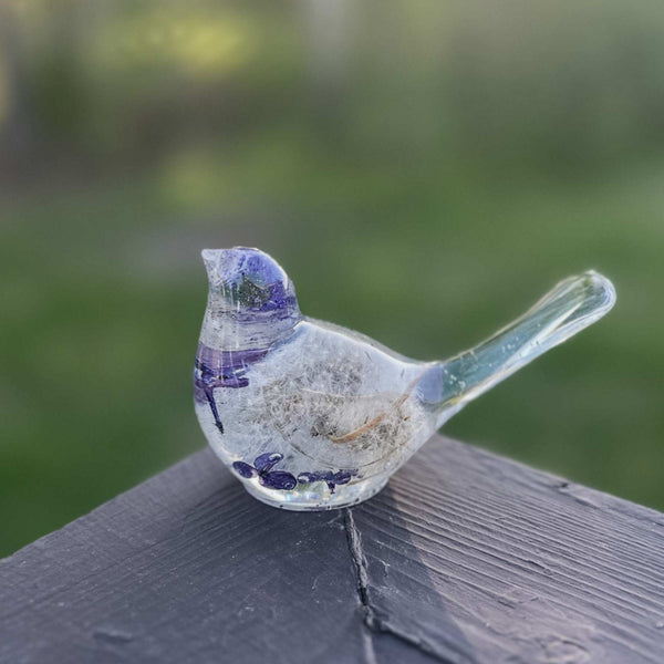 Wish Birds - Whispering Wish Dandelion Puff Handmade Resin Birds