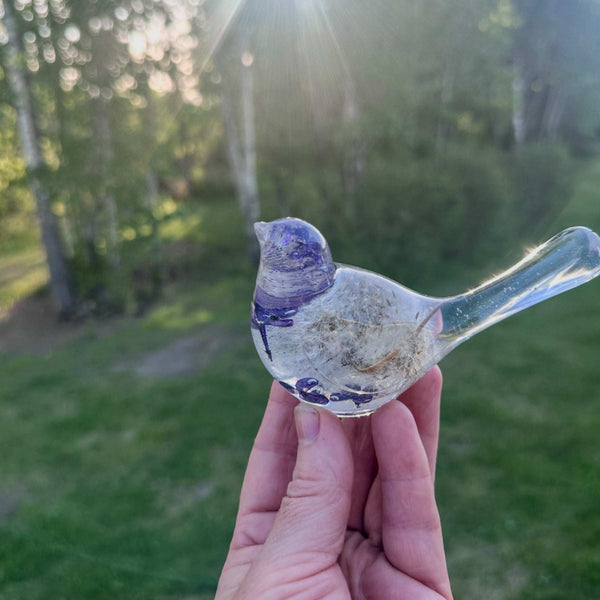 Wish Birds - Whispering Wish Dandelion Puff Handmade Resin Birds