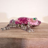 Frogs in Bloom - Handmade Dried Floral Whimsical Resin Frog Decor