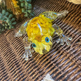 Frogs in Bloom - Handmade Dried Floral Whimsical Resin Frog Decor