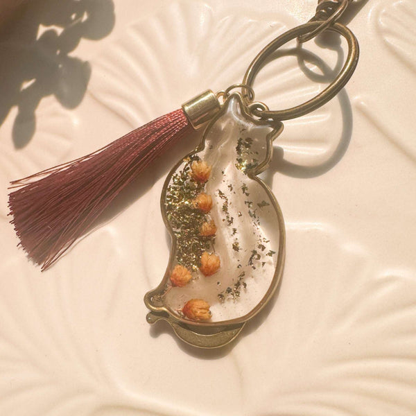Memorial Pet Keepsake  - Handmade Custom Cat Resin Keychain