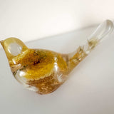 Handmade Golden Garden Songbird - Sunshine Strawflower Resin Bird