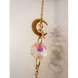 Forest Heart Suncatcher botanical resin suncatcher heart with real mushrooms ferns and moss, handmade Canada