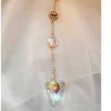Forest Heart Suncatcher botanical resin suncatcher heart with real mushrooms ferns and moss, handmade Canada