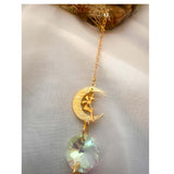 Forest Heart Suncatcher botanical resin suncatcher heart with real mushrooms ferns and moss, handmade Canada