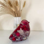 Christmas Berry Bird Resin Decor – Bright Red Berry Charm Frosty Glow