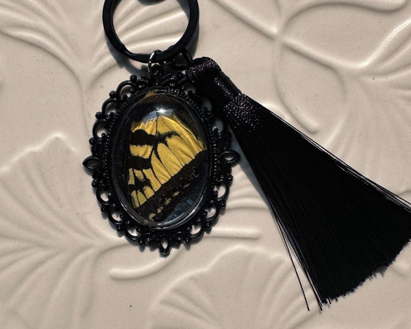 Bag Charm - Monarch Whispers - Handmade Monarch Butterfly Wing in Resin