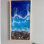 Ocean Dreamscape - Handmade 3D Ocean Wall Art with Real Sand & Shells