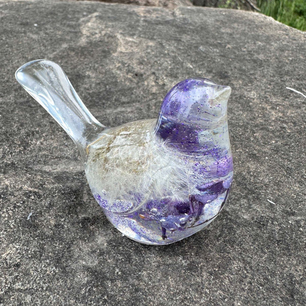 Wish Birds - Handmade Whispering Wish Dandelion Puff Resin Birds