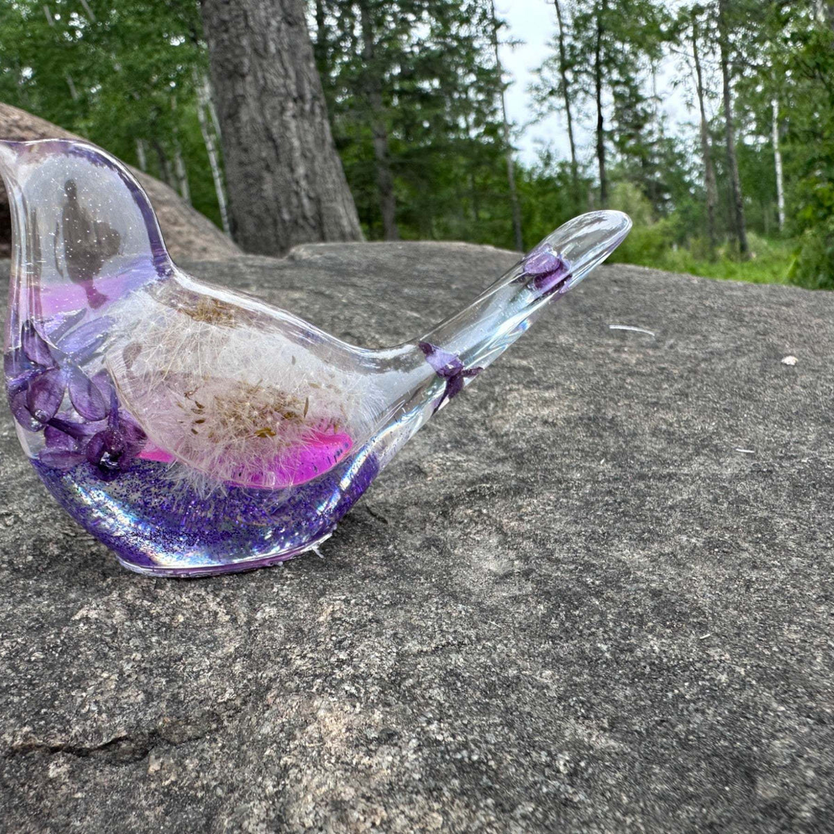 Wish Birds - Handmade Whispering Wish Dandelion Puff Resin Birds