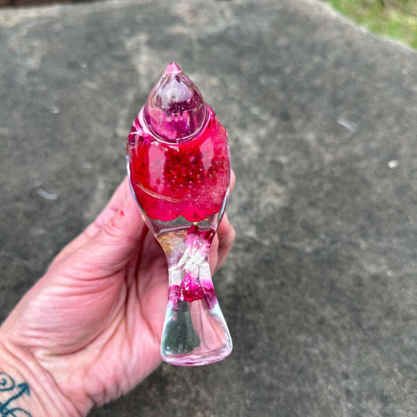Wish Birds - Handmade Whispering Wish Dandelion Puff Resin Birds
