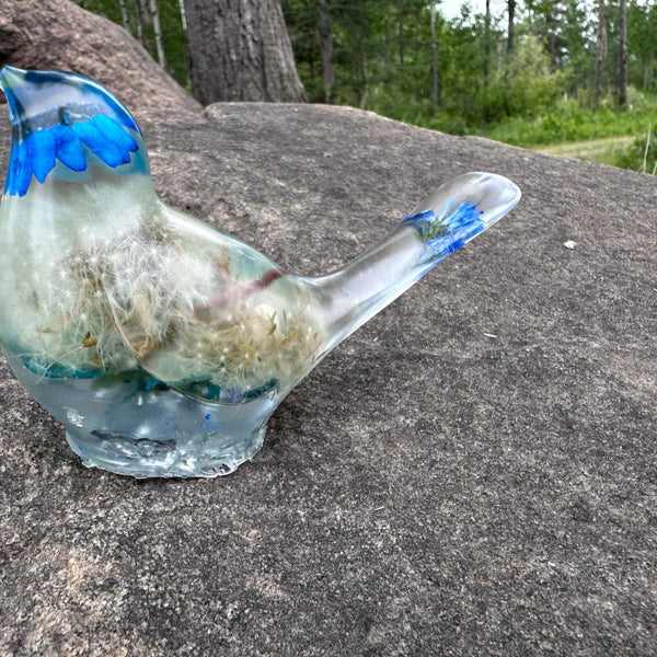 Wish Birds - Handmade Whispering Wish Dandelion Puff Resin Birds