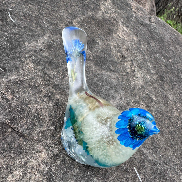 Wish Birds - Handmade Whispering Wish Dandelion Puff Resin Birds