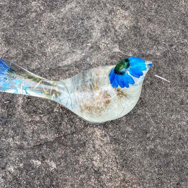 Wish Birds - Handmade Whispering Wish Dandelion Puff Resin Birds