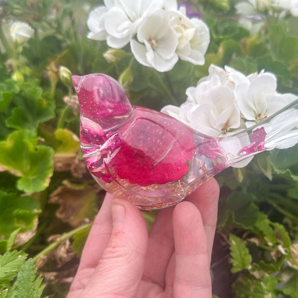 Wish Birds - Handmade Whispering Wish Dandelion Puff Resin Birds