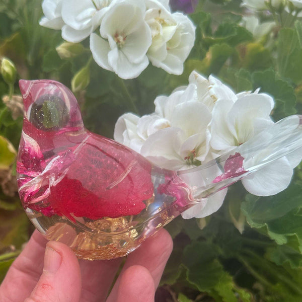 Wish Birds - Handmade Whispering Wish Dandelion Puff Resin Birds