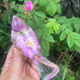 Wild Rose Whisper Bird - Handmade Preserved Wild Rose Resin Bird