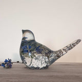 Forget-Me-Not Garden Bird - Handmade Forget-Me-Not Floral Resin Bird