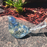 Forget-Me-Not Garden Bird - Handmade Forget-Me-Not Floral Resin Bird