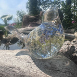Forget-Me-Not Garden Bird - Handmade Forget-Me-Not Floral Resin Bird