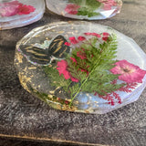 Butterfly Garden Coasters - Handmade Resin Coasters Inspired by Nature