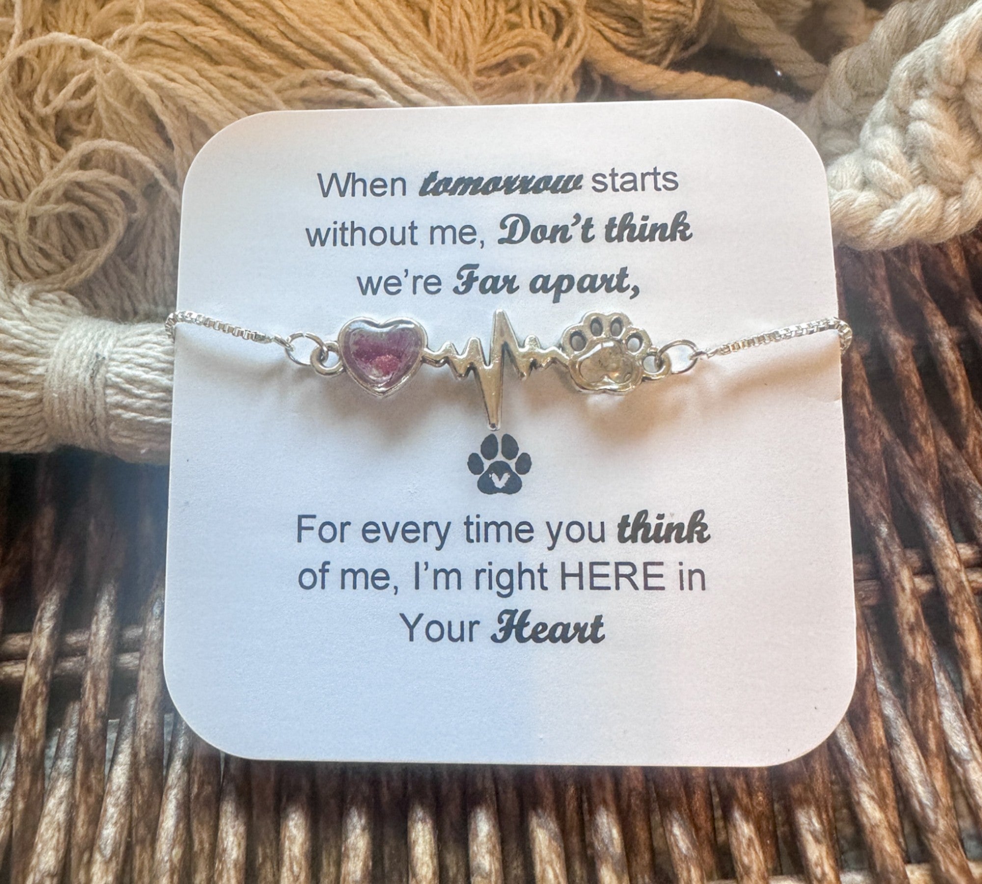 Pet Memorial Bracelet