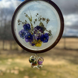 Pansy Garden Suncatcher - Enchanting Eternal Bloom Resin Suncatcher