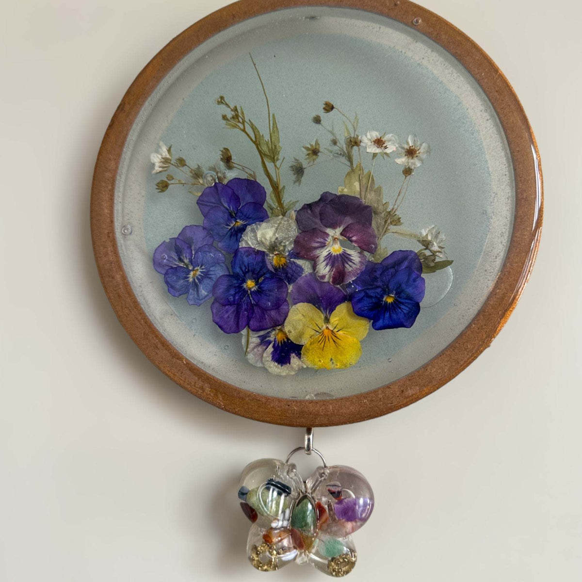 Pansy Garden Suncatcher - Enchanting Eternal Bloom Resin Suncatcher