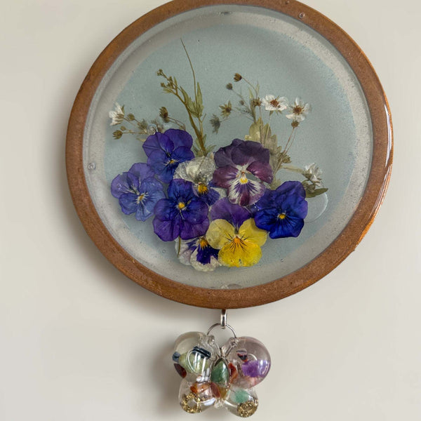 Pansy Garden Suncatcher - Enchanting Eternal Bloom Resin Suncatcher