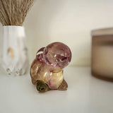 Eternal Blossom Bunny: Resin Rose Keepsake Bunny for Nature Lovers