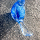 Azure Songbirds of Serenity - Handmade Blue Rose Large Resin Bird