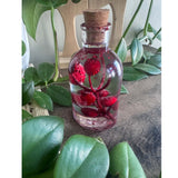 Berry Magic in a Bottle -Sparkling Red Berry Handmade Decor with Light