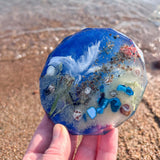 Ocean Wave Coaster Set of Four - Handmade Resin Beach Coasters